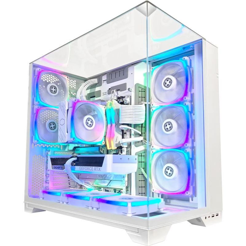 XOTIC PC O11 Vision Ghost Extreme Gaming PC, NVIDIA GeForce RTX 5070, Core Ultra 7 265K, 32GB DDR5, 2TB SSD