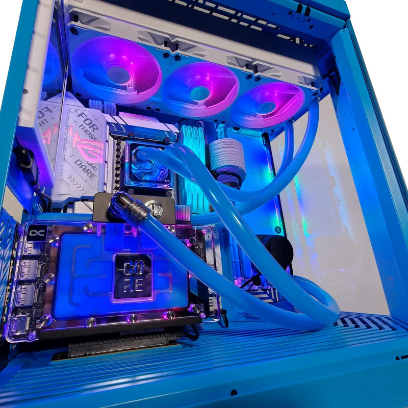 XOTIC PC Y70 Blueberry Ultimate X Black Label Gaming PC, AMD Ryzen 7 9800X3D, NVIDIA GeForce RTX 5080, 64GB RAM, 2TB SSD
