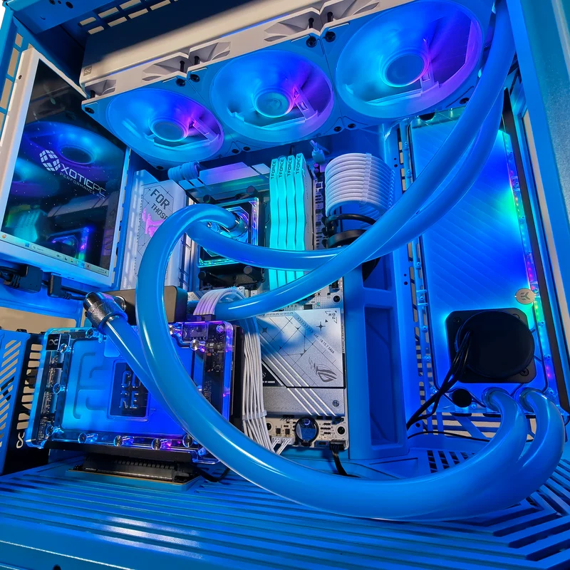 XOTIC PC Y70 Blueberry Ultimate X Gaming PC, Ryzen 7 9800X3D, NVIDIA GeForce RTX 5080, 64GB DDR5, 2TB SSD