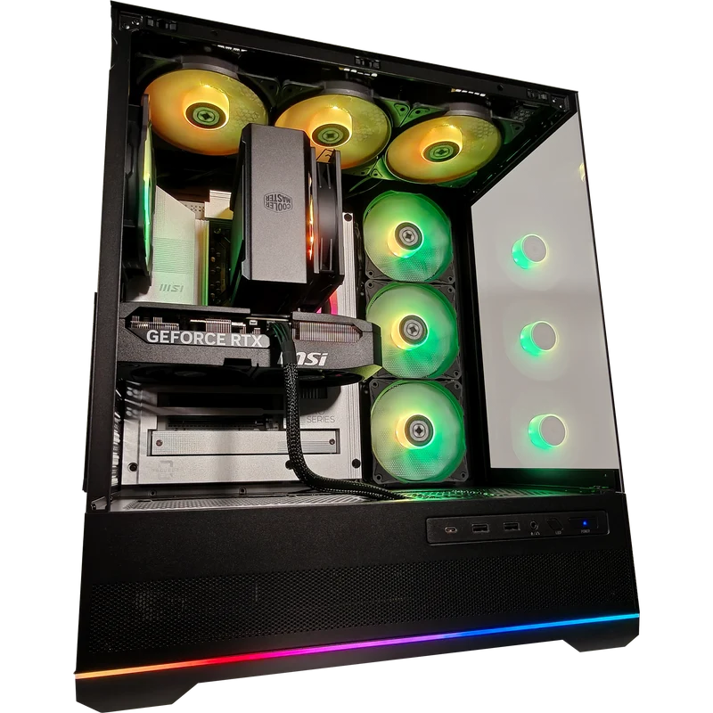 XOTIC PC Project Zero Pano Stealth Extreme Gaming PC, Intel Core Ultra 5 245K, NVIDIA GeForce RTX 5070, 32GB DDR5, 1TB SSD