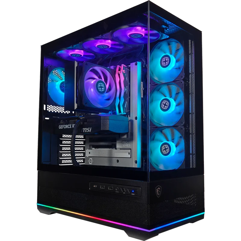 XOTIC PC Project Zero Pano Stealth Extreme Gaming PC, Intel Core Ultra 5 245K, NVIDIA GeForce RTX 5070, 32GB DDR5, 1TB SSD