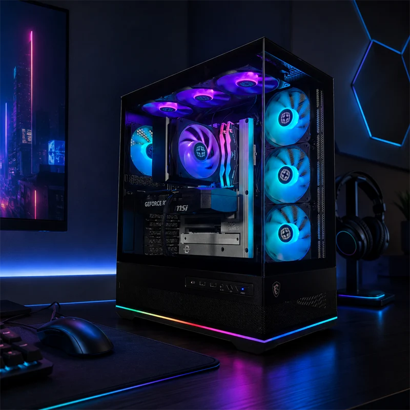 XOTIC PC Project Zero Pano Stealth Extreme Gaming PC, Intel Core Ultra 5 245K, NVIDIA GeForce RTX 5070, 32GB DDR5, 1TB SSD