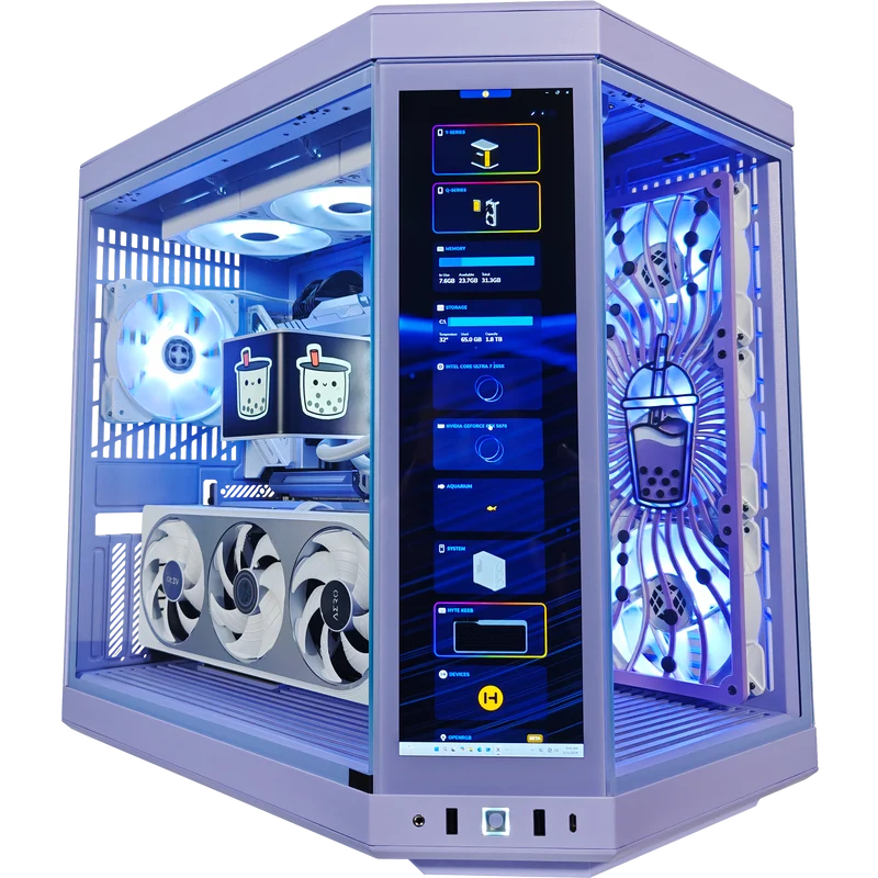 XOTIC PC Y70 Boba Taro Milk Extreme Gaming PC, Intel Core Ultra 7 265K 3.9GHz, NVIDIA GeForce RTX 5070 12GB, 32GB DDR5, 2TB SSD