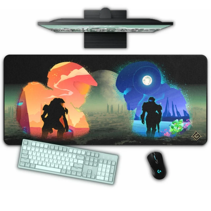 Tapis de Souris "Spartan VS Covenant"