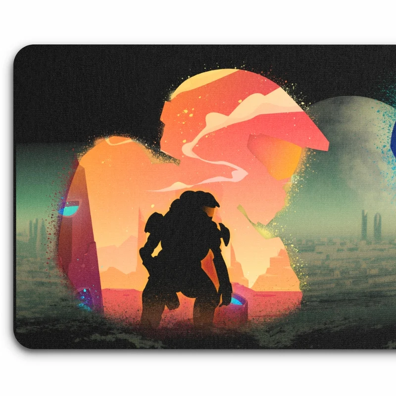 Tapis de Souris "Spartan VS Covenant"