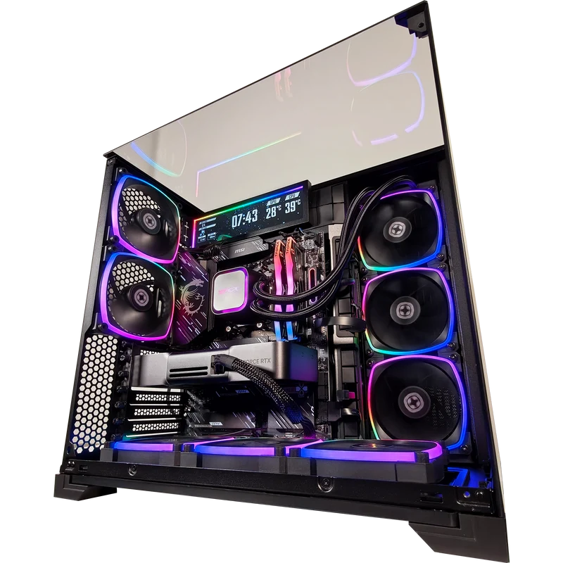 XOTIC PC Vision Compact Stealth Gaming PC, NVIDIA GeForce RTX 5070, Ryzen 7 9700X, 32GB DDR5, 2TB SSD