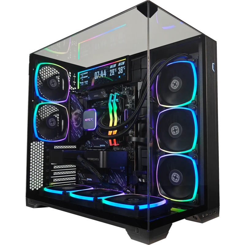 XOTIC PC Vision Compact Stealth Gaming PC, NVIDIA GeForce RTX 5070, Ryzen 7 9700X, 32GB DDR5, 2TB SSD