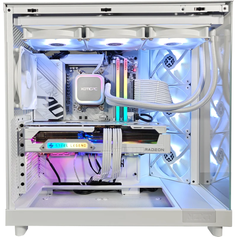 XOTIC PC H6 Ghost Gaming PC, RX 9070 XT, Ryzen 7 9800X3D, 32GB DDR5, 2TB SSD