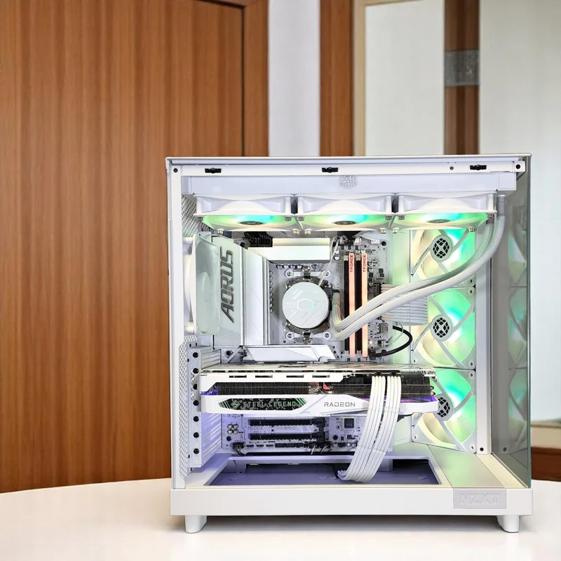XOTIC PC H6 Ghost Gaming PC, RX 9070 XT, Ryzen 7 9800X3D, 32GB DDR5, 2TB SSD