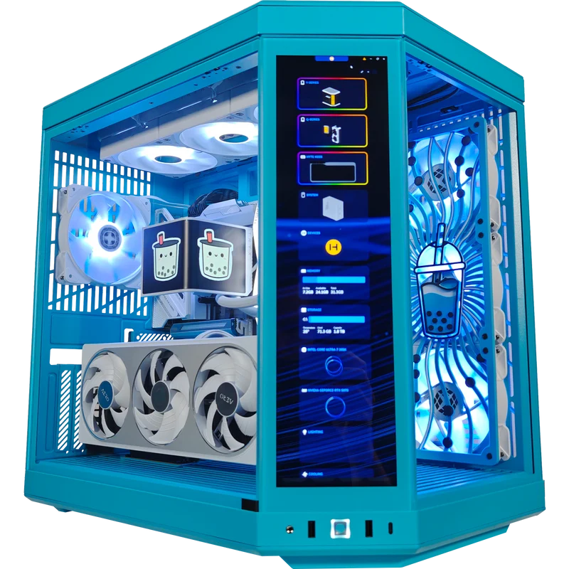XOTIC PC Y70 Boba Blueberry Milk Extreme Gaming PC, Intel Core Ultra 7 265K 3.9GHz, NVIDIA GeForce RTX 5070, 32GB DDR5, 2TB SSD