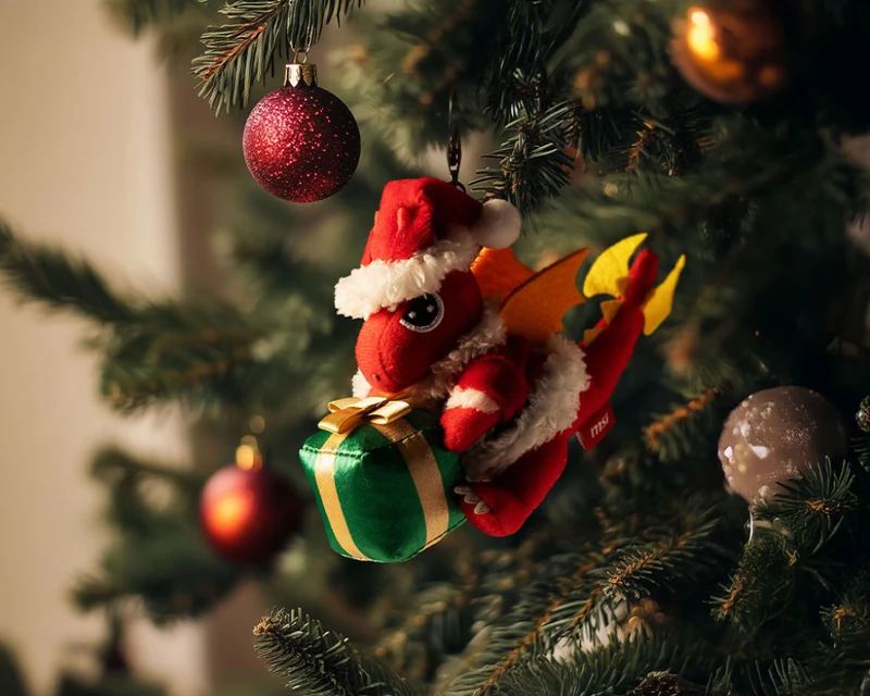 Lucky Doll Keychain—Christmas