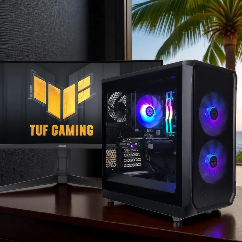 XOTIC PC Focus Essential Gaming PC, NVIDIA GeForce RTX 3050, Ryzen 5 5500, 16GB DDR4, 1TB SSD
