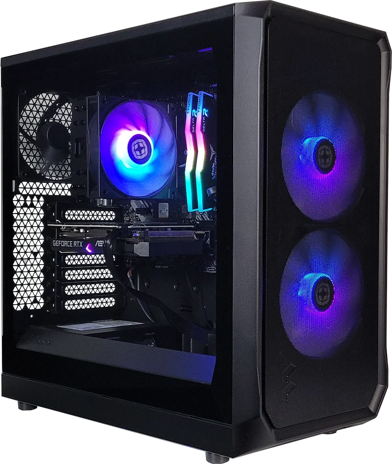 XOTIC PC Focus Essential Gaming PC, NVIDIA GeForce RTX 3050, Ryzen 5 5500, 16GB DDR4, 1TB SSD