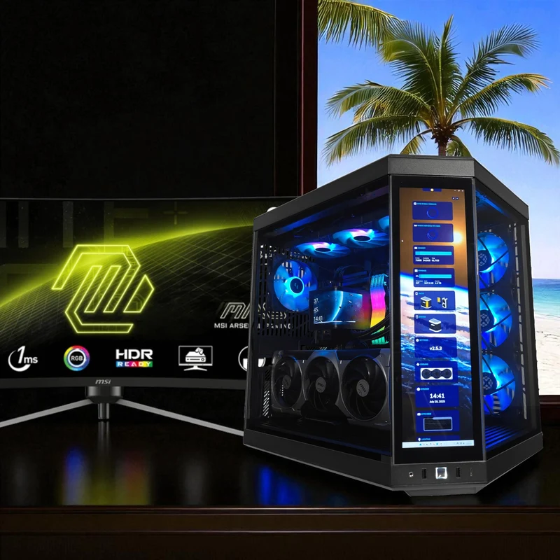 XOTIC PC Full 4K Golf Simulator PC, NVIDIA GeForce RTX 5090, Ryzen 9 9950X3D, 64GB DDR5, 4TB SSD