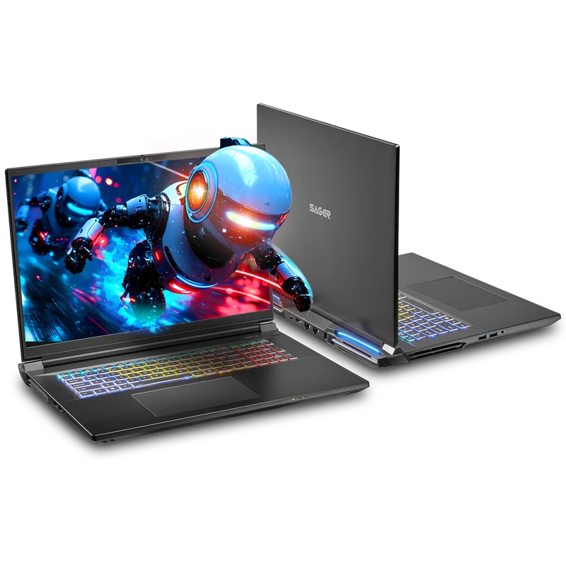 SAGER NP9581S (Clevo X580WNS-G) Gaming Laptop, 18" QHD+ 240Hz Display, Intel Core Ultra 9 290HX Plus, NVIDIA GeForce RTX™ 5080, 16GB RAM, 1TB SSD