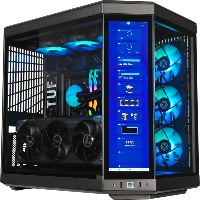 XOTIC PC Y70 Ultimate Optimized Gaming PC, AMD Ryzen 7 9800X3D, NVIDIA GeForce RTX 5080, 32GB RAM, 2TB SSD
