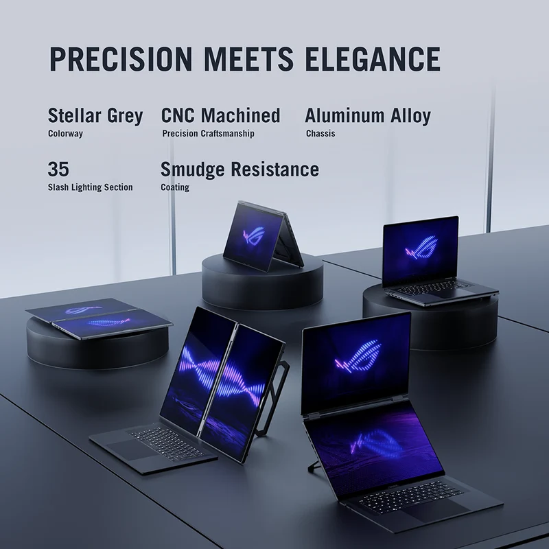 ASUS ROG Zephyrus Duo (2026) GX651AX-DB96 Gaming Laptop, 16" OLED 120Hz Touch Display, Intel Core Ultra 9 386H, NVIDIA GeForce RTX 5090, 32GB RAM, 1TB SSD