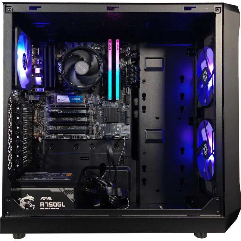 XOTIC PC Focus Classic Gaming PC, AMD Ryzen 5 8500G, Radeon RX, 16GB DDR5, 500GB SSD