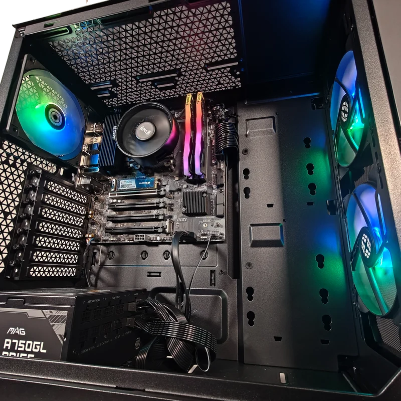 XOTIC PC Focus Classic Gaming PC, AMD Ryzen 5 8500G, Radeon RX, 16GB DDR5, 500GB SSD