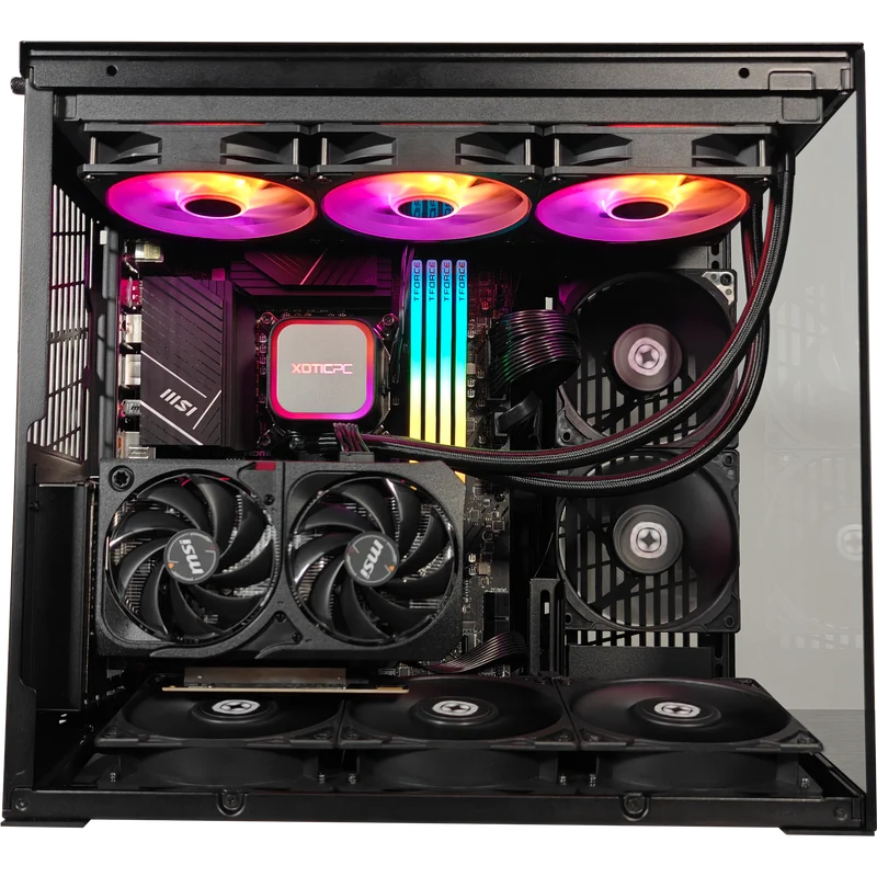 XOTIC PC O11D Mini Stealth Advanced Gaming PC, Intel Core i5-14400F, NVIDIA GeForce RTX 5060, 32GB DDR4, 2TB SSD