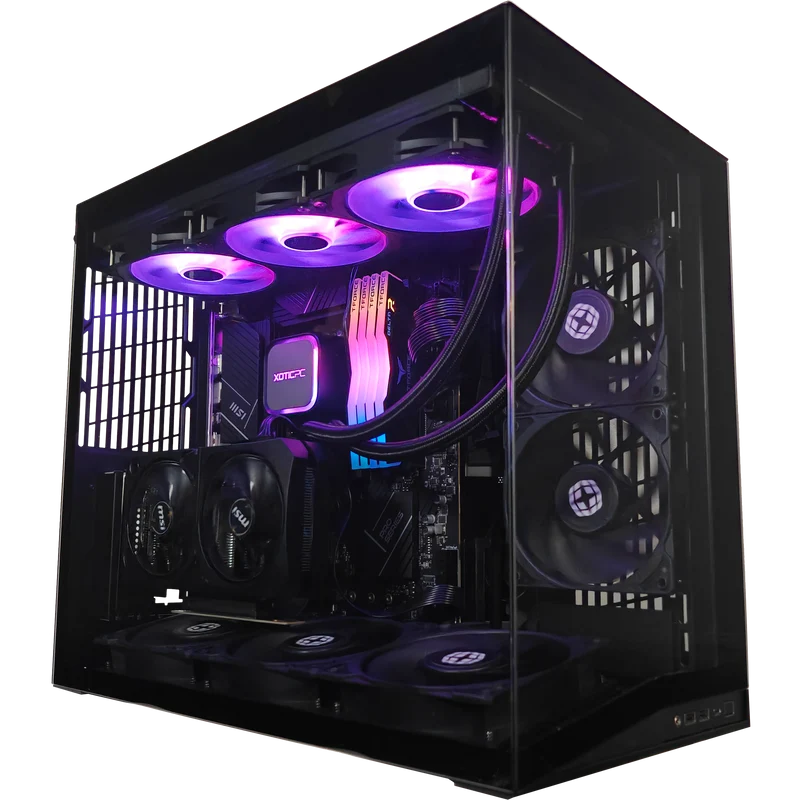 XOTIC PC O11D Mini Stealth Advanced Gaming PC, Intel Core i5-14400F, NVIDIA GeForce RTX 5060, 32GB DDR4, 2TB SSD