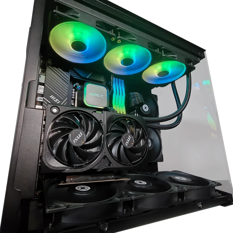 XOTIC PC O11D Mini Stealth Advanced Gaming PC, Intel Core i5-14400F, NVIDIA GeForce RTX 5060, 32GB DDR4, 2TB SSD