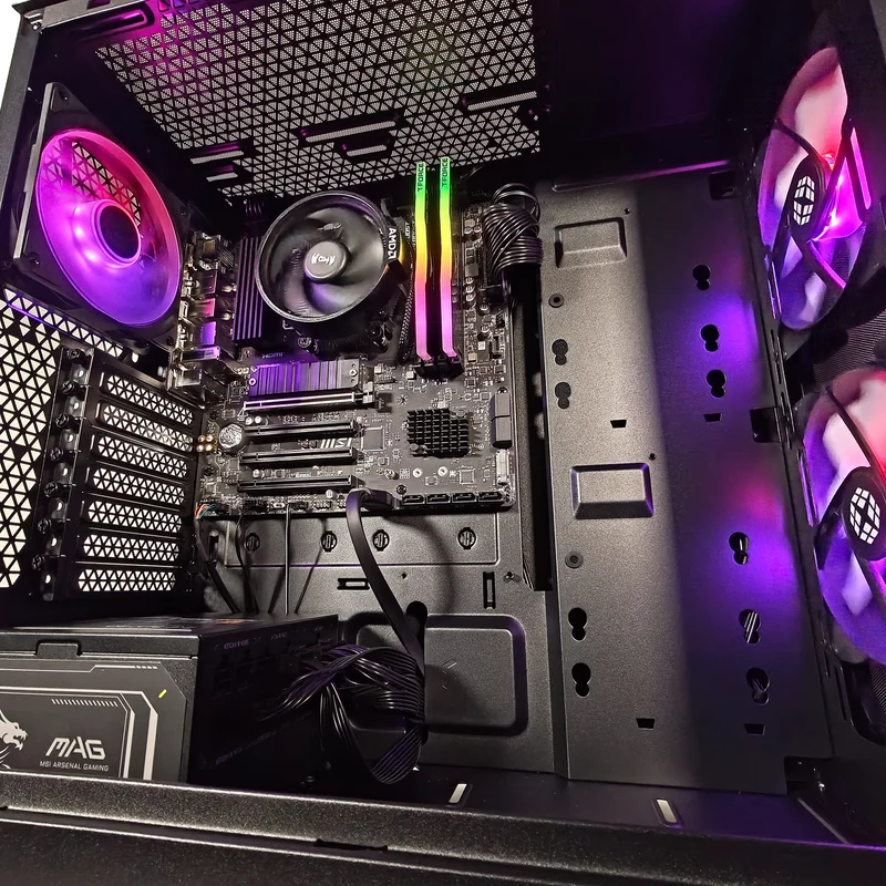 XOTIC PC Focus Optimal Gaming PC, Ryzen 5 5600GT, Radeon Vega, 16GB RAM, 500GB SSD