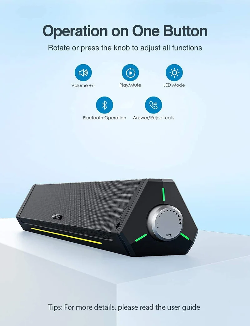 XOTIC PC Wired Computer Sound Bar