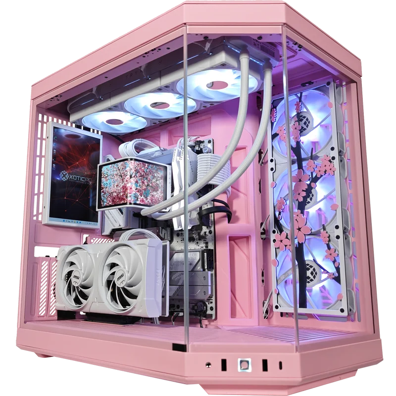XOTIC PC Sakura Y70 Extreme Gaming PC, Intel Core Ultra 7 265K, NVIDIA GeForce RTX 5070, 32GB DDR5, 2TB SSD, Desktop