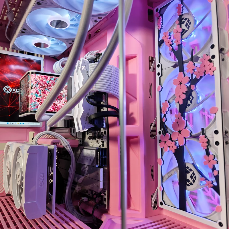 XOTIC PC Sakura Y70 Extreme Gaming PC, Intel Core Ultra 7 265K, NVIDIA GeForce RTX 5070, 32GB DDR5, 2TB SSD, Desktop