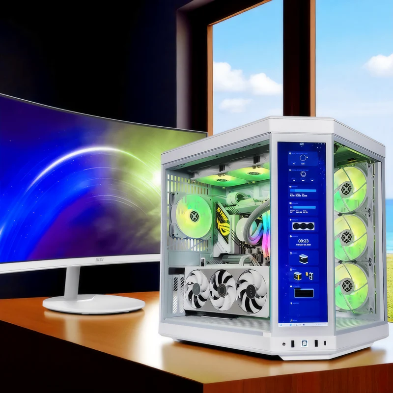 XOTIC PC Y70 Ultimate Ghost Gaming PC, NVIDIA GeForce RTX 5080, Core Ultra 9 285K, 32GB DDR5, 2TB SSD