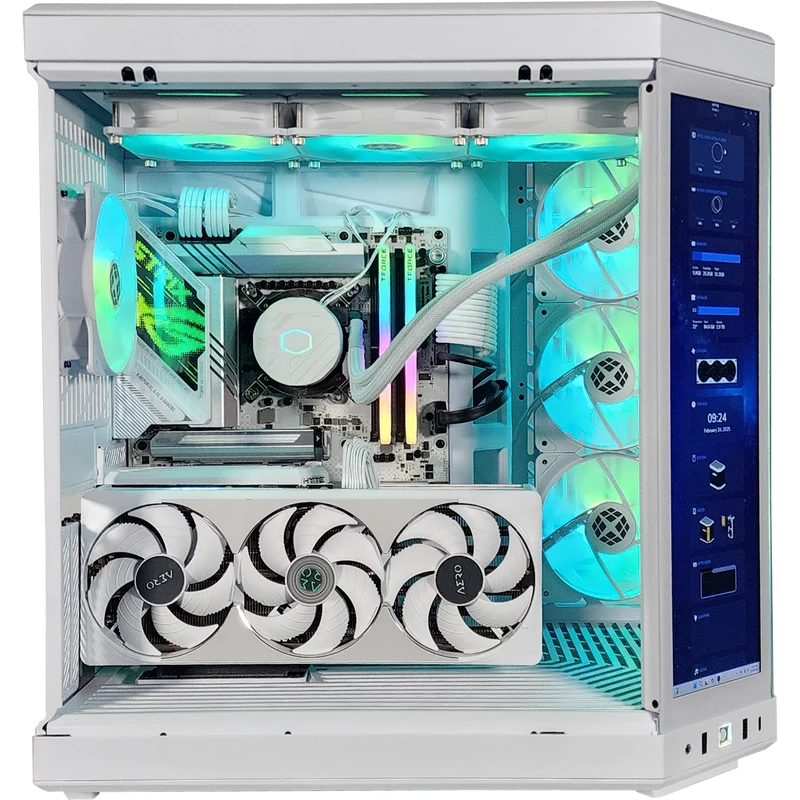 XOTIC PC Y70 Ultimate Ghost Gaming PC, NVIDIA GeForce RTX 5080, Core Ultra 9 285K, 32GB DDR5, 2TB SSD