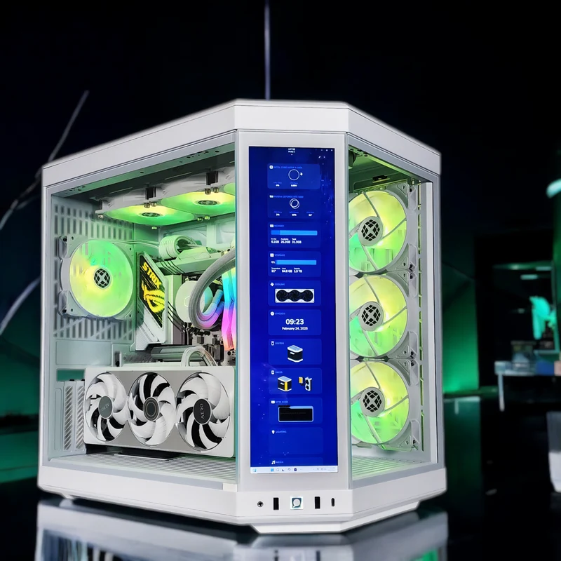 XOTIC PC Y70 Ultimate Ghost Gaming PC, NVIDIA GeForce RTX 5080, Core Ultra 9 285K, 32GB DDR5, 2TB SSD