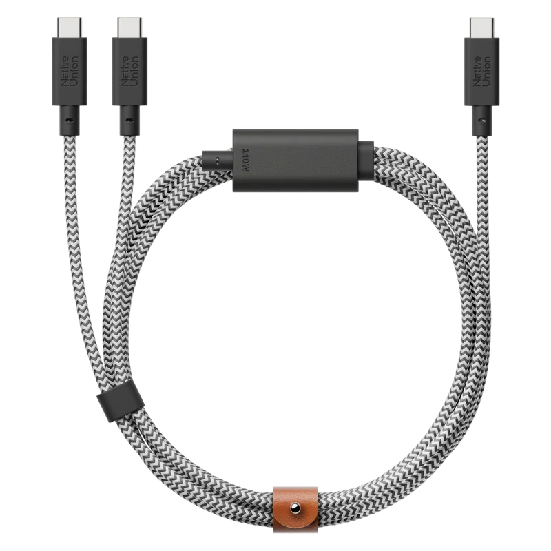 Belt Cable 2-in-1 USB-C to USB-C & USB-C Cable (140W)