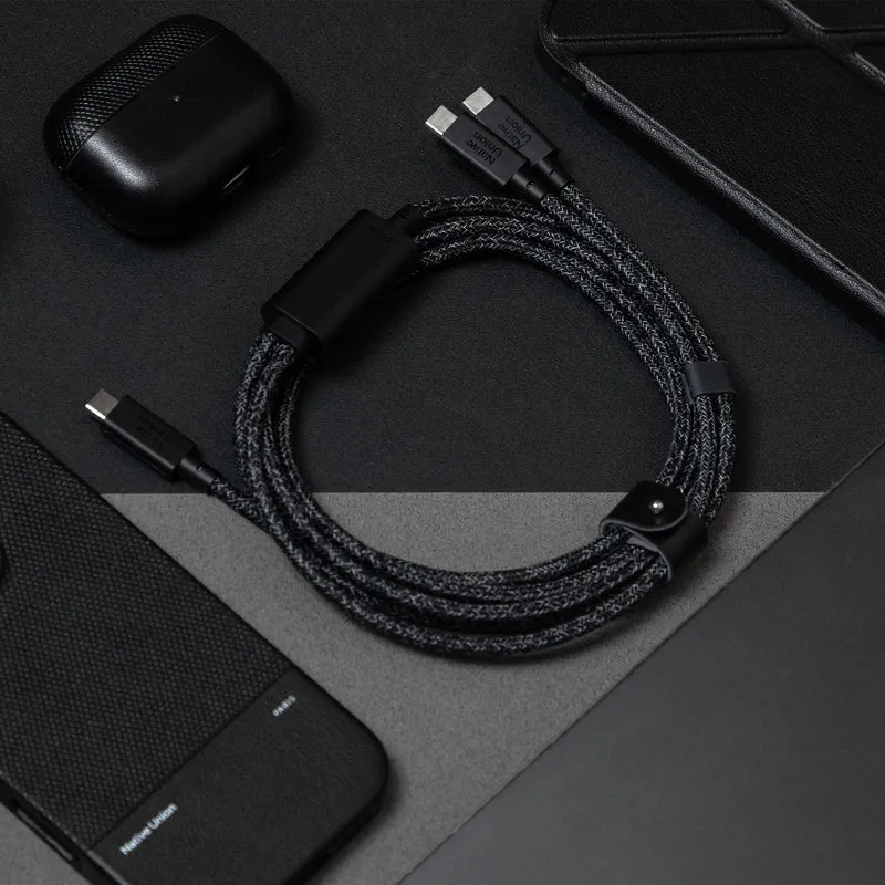 Belt Cable 2-in-1 USB-C to USB-C & USB-C Cable (140W)