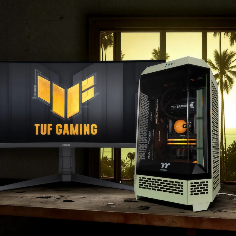 XOTIC PC BioHazard Tower 300 Optimized Gaming PC, AMD Ryzen 7 9700X, NVIDIA GeForce RTX 5070, 32GB RAM, 2TB SSD