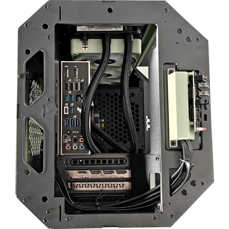XOTIC PC BioHazard Tower 300 Optimized Gaming PC, AMD Ryzen 7 9700X, NVIDIA GeForce RTX 5070, 32GB RAM, 2TB SSD