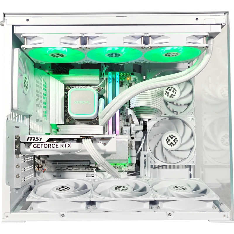 XOTIC PC O11D Mini Ghost Gaming PC, NVIDIA GeForce RTX 5060, Core Ultra 5 225F, 32GB DDR5, 2TB SSD
