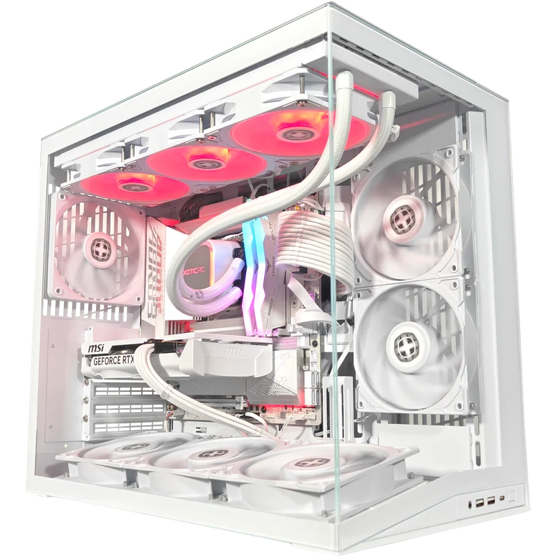 XOTIC PC O11D Mini Ghost Gaming PC, NVIDIA GeForce RTX 5060, Core Ultra 5 225F, 32GB DDR5, 2TB SSD