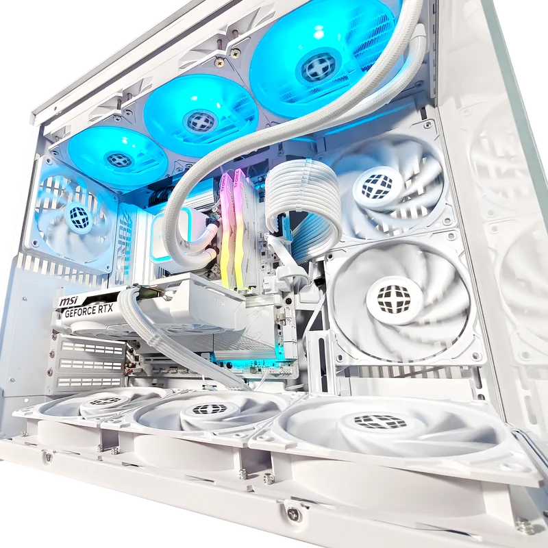 XOTIC PC O11D Mini Ghost Gaming PC, NVIDIA GeForce RTX 5060, Core Ultra 5 225F, 32GB DDR5, 2TB SSD