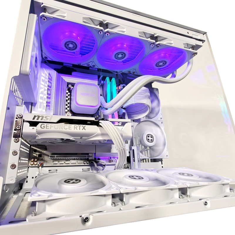 XOTIC PC O11D Mini Ghost Gaming PC, NVIDIA GeForce RTX 5060, Core Ultra 5 225F, 32GB DDR5, 2TB SSD
