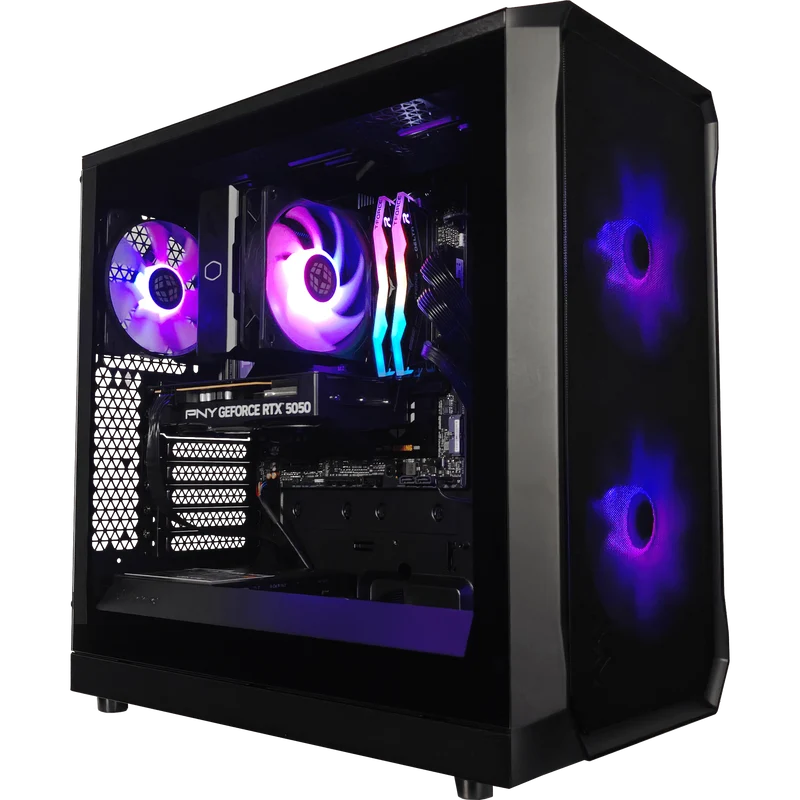 XOTIC PC Focus Essential Gaming PC, Intel Core Ultra 5 225F, NVIDIA GeForce RTX 5050, 32GB DDR5, 1TB SSD