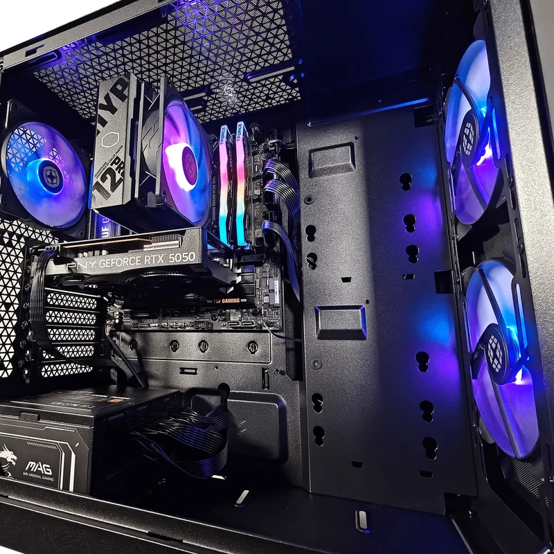 XOTIC PC Focus Essential Gaming PC, Intel Core Ultra 5 225F, NVIDIA GeForce RTX 5050, 32GB DDR5, 1TB SSD