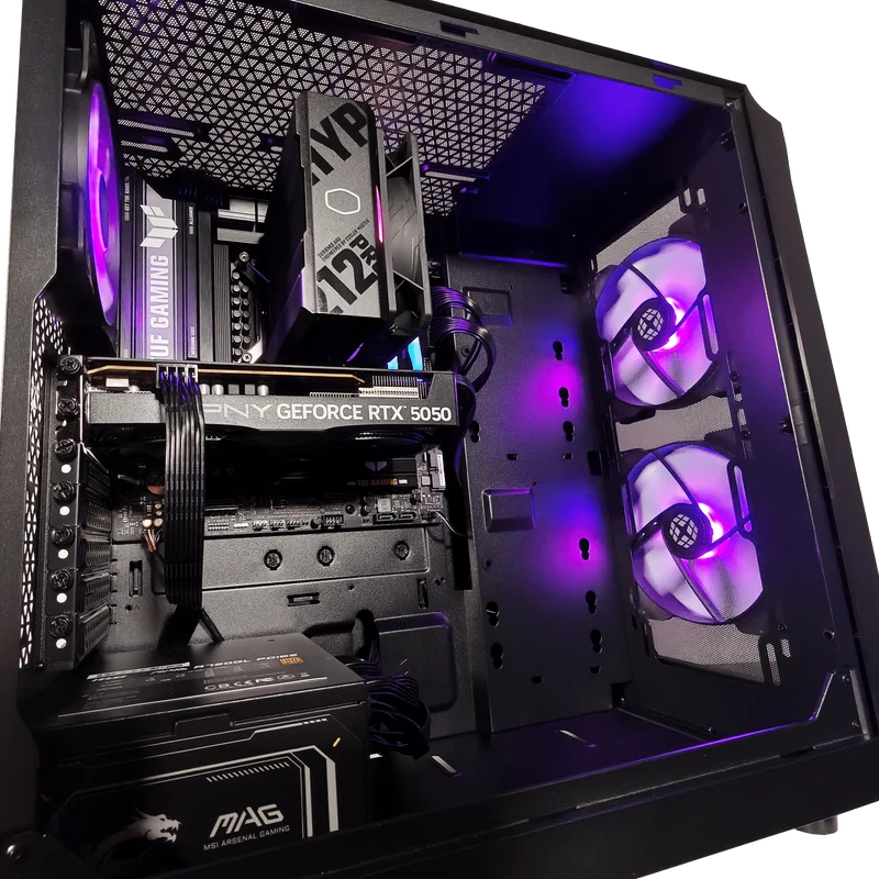 XOTIC PC Focus Essential Gaming PC, Intel Core Ultra 5 225F, NVIDIA GeForce RTX 5050, 32GB DDR5, 1TB SSD