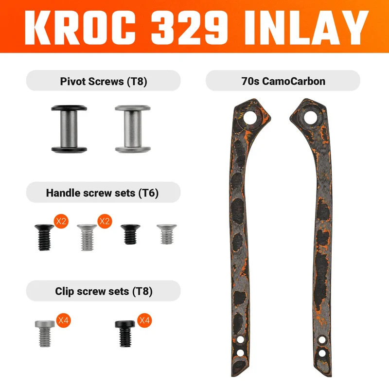 Kroc 329 Inlays | 70s CamoCarbon - W0202