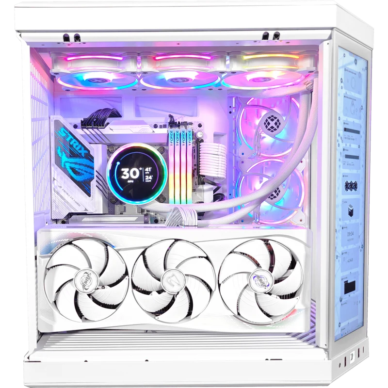 XOTIC PC GX13 HYTE Ghost Black Label Gaming PC, Up to Intel Core Ultra 9 285K, Up to NVIDIA GeForce RTX 5090, 32GB RAM, 1TB SSD