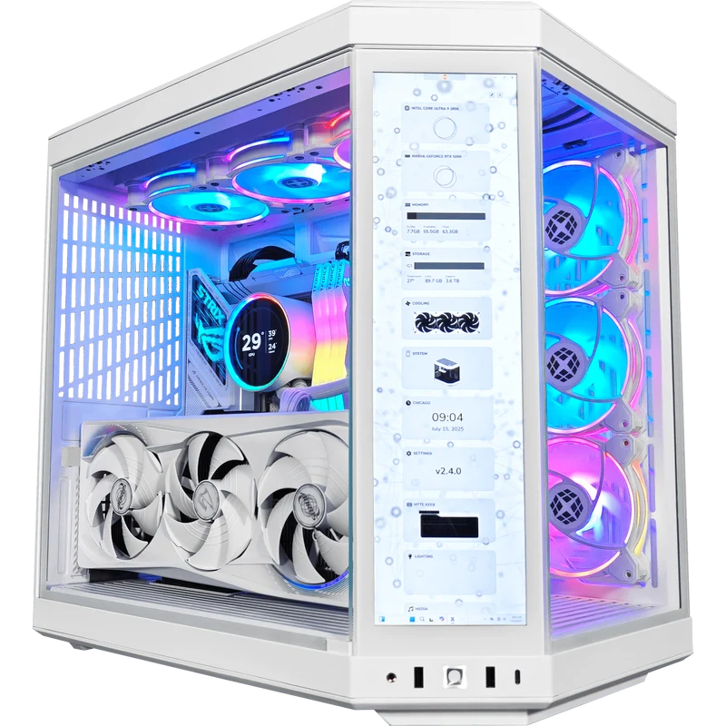 XOTIC PC GX13 HYTE Ghost Black Label Gaming PC, Up to Intel Core Ultra 9 285K, Up to NVIDIA GeForce RTX 5090, 32GB RAM, 1TB SSD