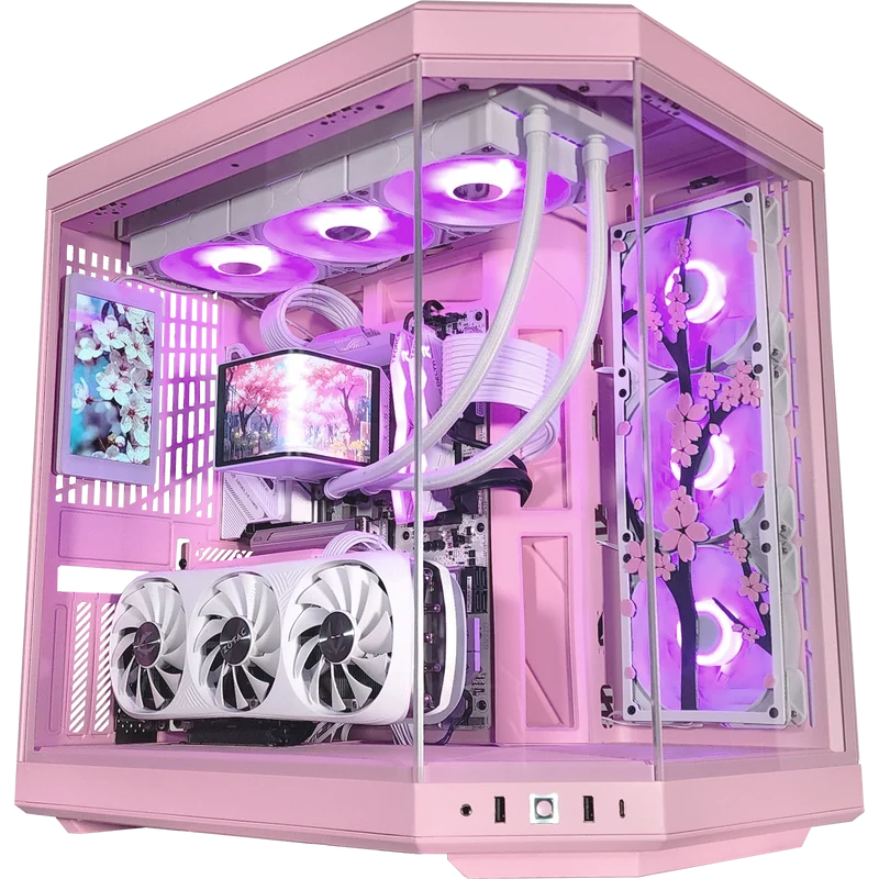 XOTIC PC Sakura Y70 Black Label Gaming PC, Up to Intel Core Ultra 9 285K, Up to NVIDIA GeForce RTX 5090, 32GB RAM, 2TB SSD