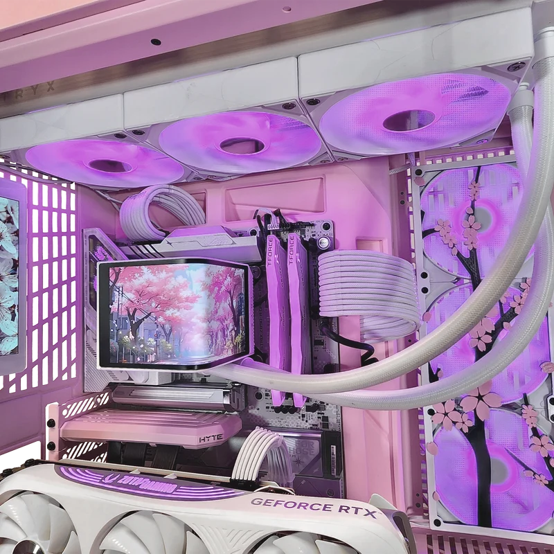 XOTIC PC Sakura Y70 Black Label Gaming PC, Up to Intel Core Ultra 9 285K, Up to NVIDIA GeForce RTX 5090, 32GB RAM, 2TB SSD