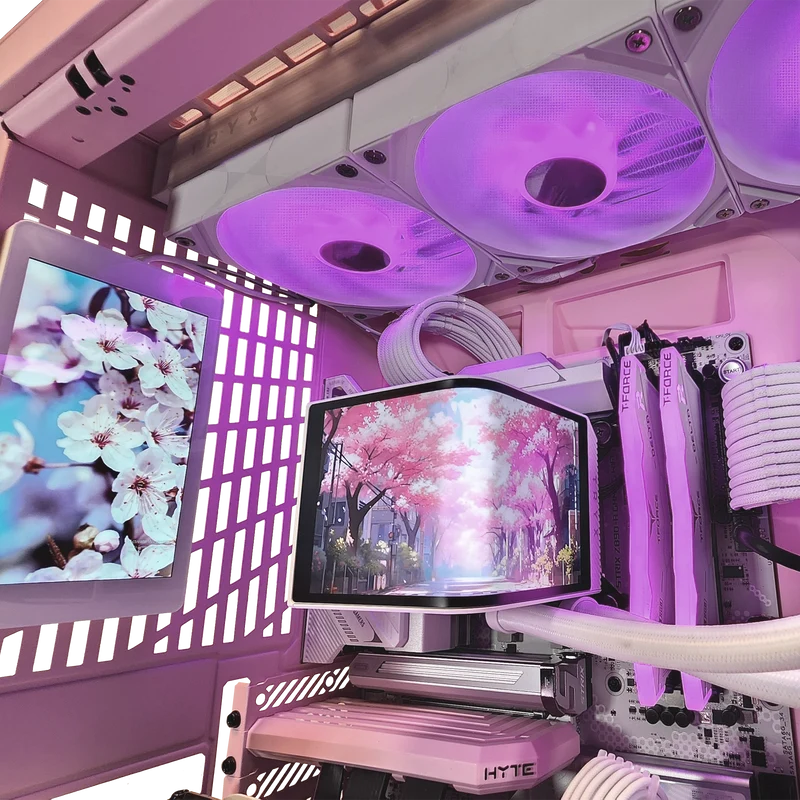 XOTIC PC Sakura Y70 Black Label Gaming PC, Up to Intel Core Ultra 9 285K, Up to NVIDIA GeForce RTX 5090, 32GB RAM, 2TB SSD